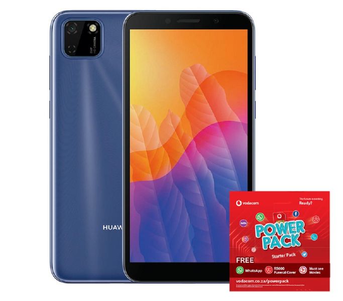 Huawei Y5p 32GB Dual Sim - Phantom Blue + Vodacom Power Pack
