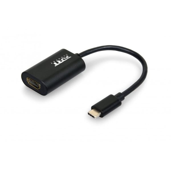 Port Connect 15cm Type-C to 4K HDMI Adapter - Black