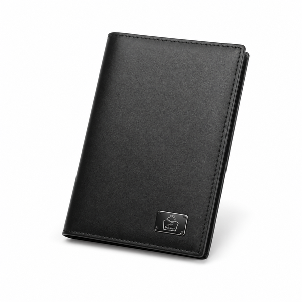 SACLASSY Genuine Leather Passport Holder Passport Cover Card Slots - 5504