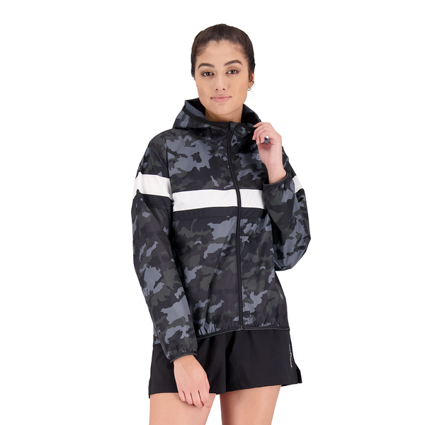 New Balance Womens Accelerate Print Jacket - Phantom