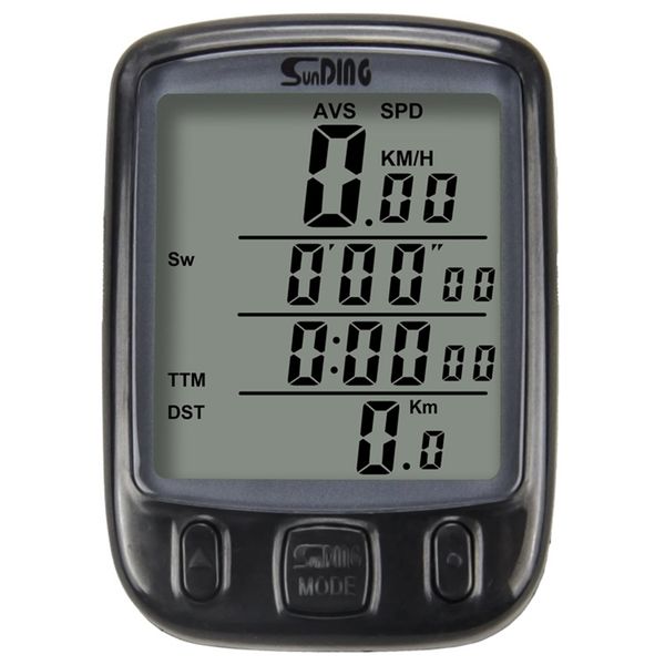 Sunding 563B Waterproof Lcd Display Cycling Bike Odometer Speedometer
