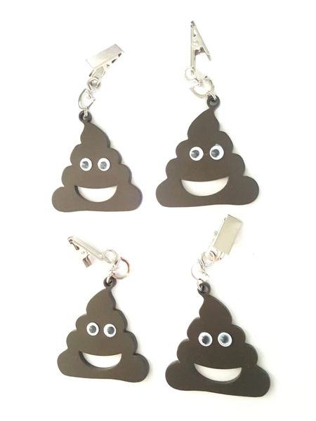 Smiley Face Poop Design -Table Cloth Weights - Brown