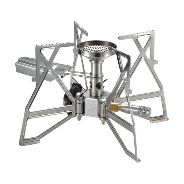 Campingmoon XD-3F Butane Camping Stove with Igniter - Foldable 4-Leg Burner