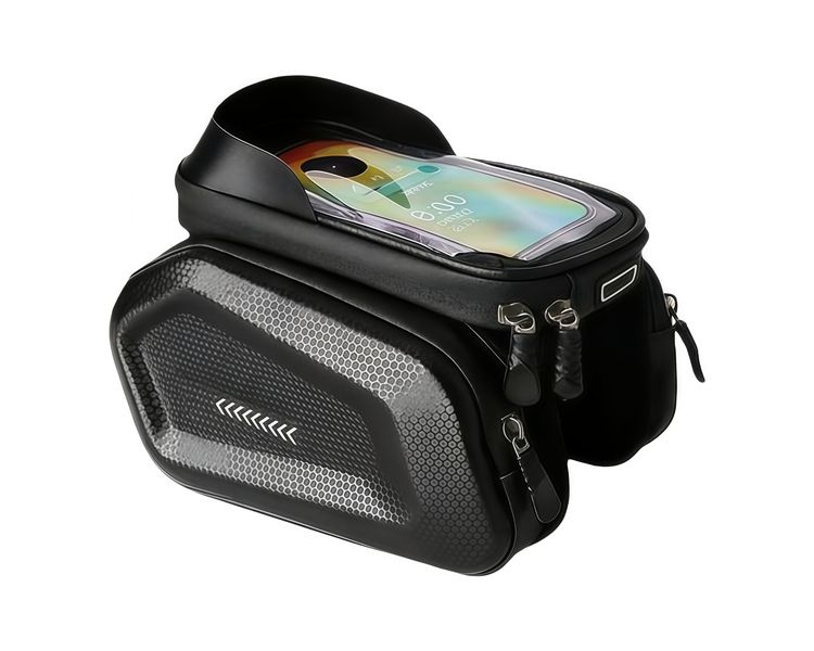 Waterproof Bike Phone Holder Bag-Large Capacity Handlebar &amp; Top Tube Pouch