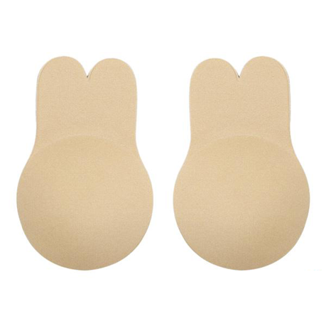 Invisible Nude Rabbit Ear Lift Up Bra - Size C&D