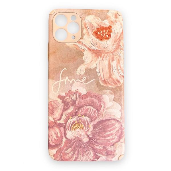 AMA Luxury Flower Painted Protective Phone Case For iPhone 11 Pro Max