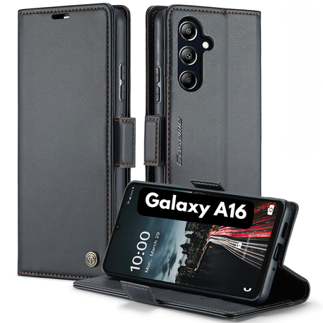Retro Case Compatible with Samsung Galaxy A16 Flip Leather Wallet Cover Image
