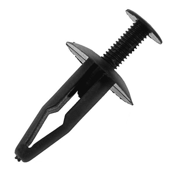 25 Pieces Plastic Rivets Fastener Car Bumper Push Clips 32mm Long Black