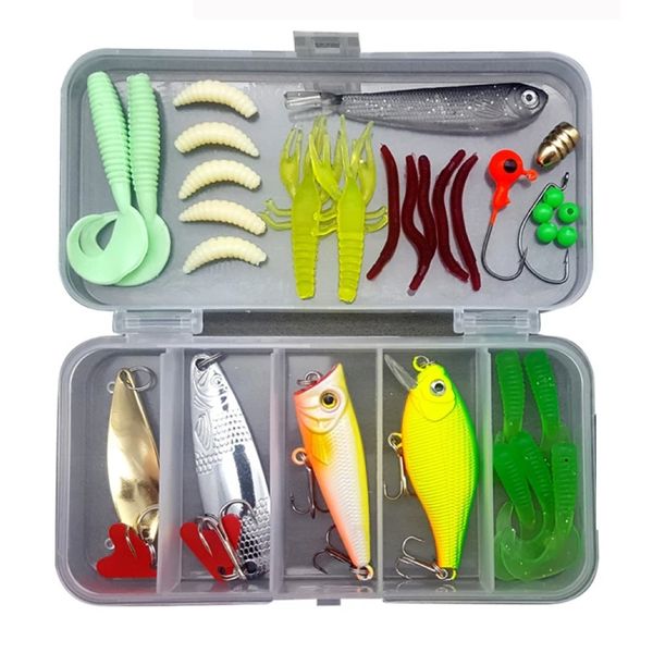 Camping Fishing Lure Bait Set with Box High Quality 142 Piece
