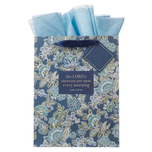 Portrait Gift Bag with Gift Tag - The Lord's Mercies Are New Every Morning