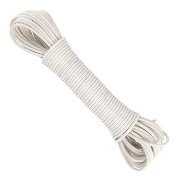 Washing Line Plastic Coat W/Steel Core - 3mm x 15m