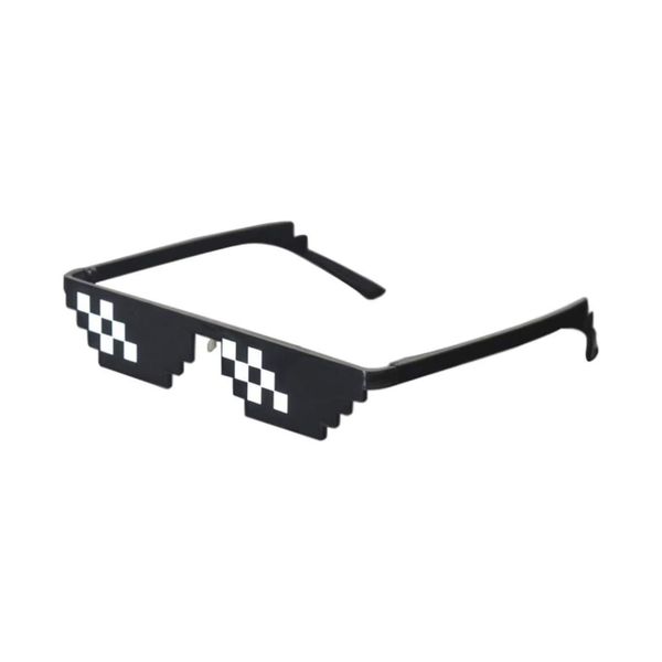 Vizao Deal With It Thug Life Meme Pixelated Mosaic Party UV400 Sunglasses