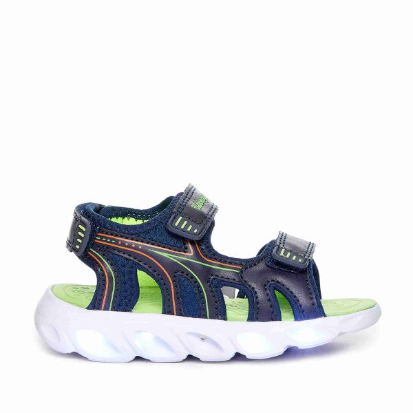 Bubblegummers Boys Dust Navy Hook and Loop Sandals