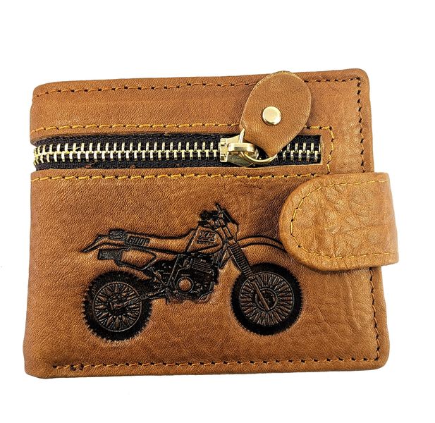 Men's Wallet Genuine Leather Light Brown 861-14