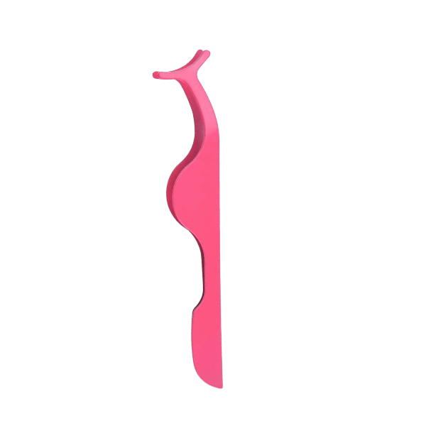 High Quality Multifunctional False Eyelash Tweezers - Pink