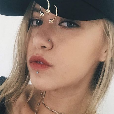 Rhinestone hot sale nose ring