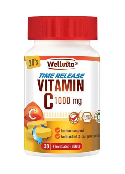 Wellvita - Time Release Vitamin C 1000mg Tablets 30's