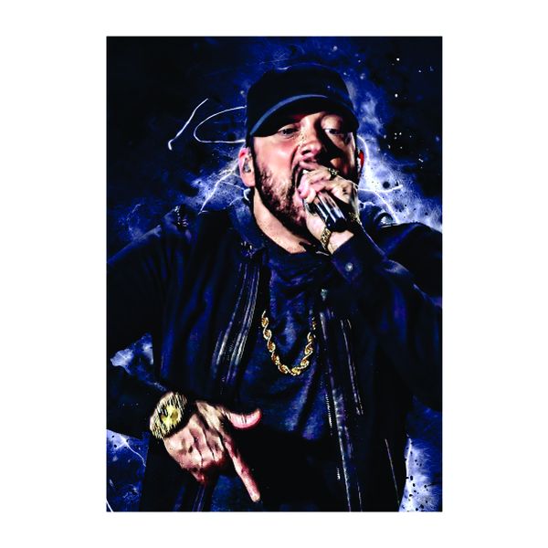 Eminem Grunge Art - A1 poster