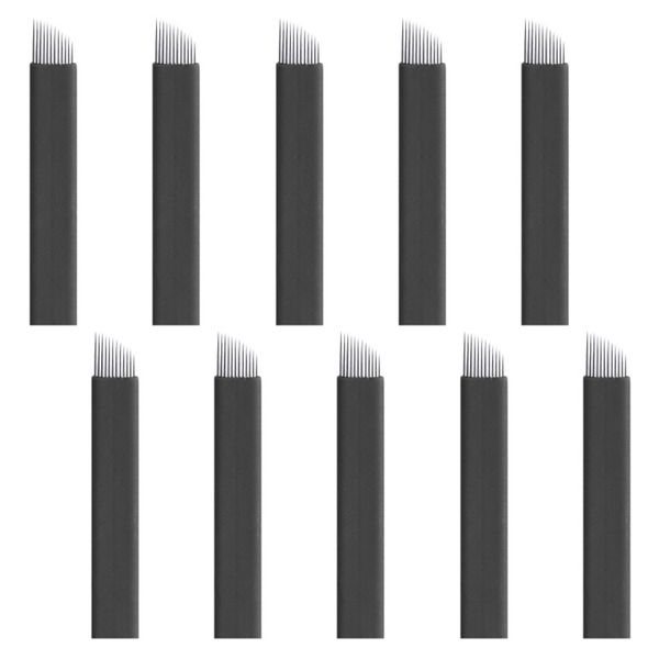PMU/Microblading Blade Flex Black - Ultra Fine (0.18) #12U (10 Piece)