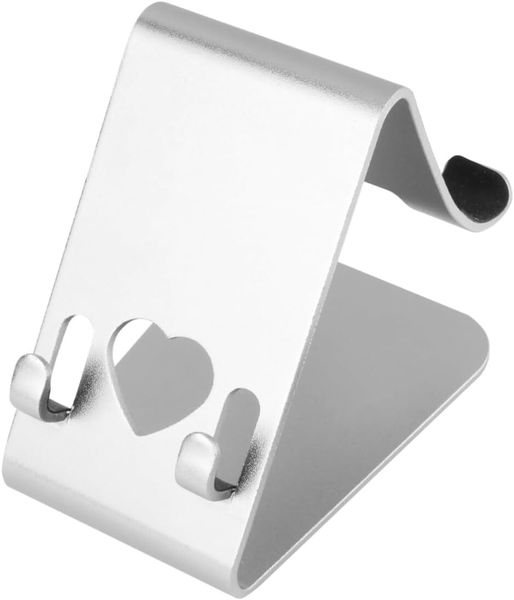 Heart-shaped Aluminum Alloy Desktop Stand Secure Viewing for Phones and Ta