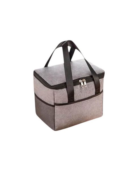 Insulated Lunch Bag with Side Pockets - 21 x 24 x 18cm