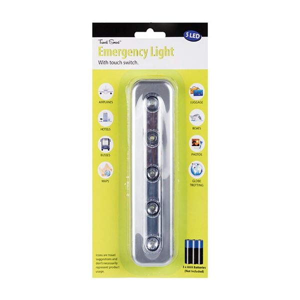 Travel Smart - Emergency Light - 5 LED - Touch Bar - Uses 3 x AAA Batteries
