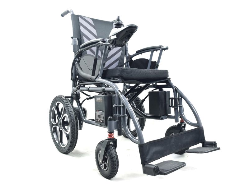 Geosine Electric Motorized Wheelchair - Foldable - Grey