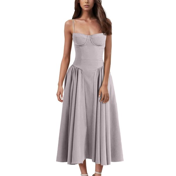 Elegant Ladies Long Summer Dress for Beach and Party