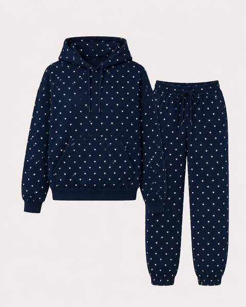 Secret Shield Sweetheart Navy Comfort Cotton Set