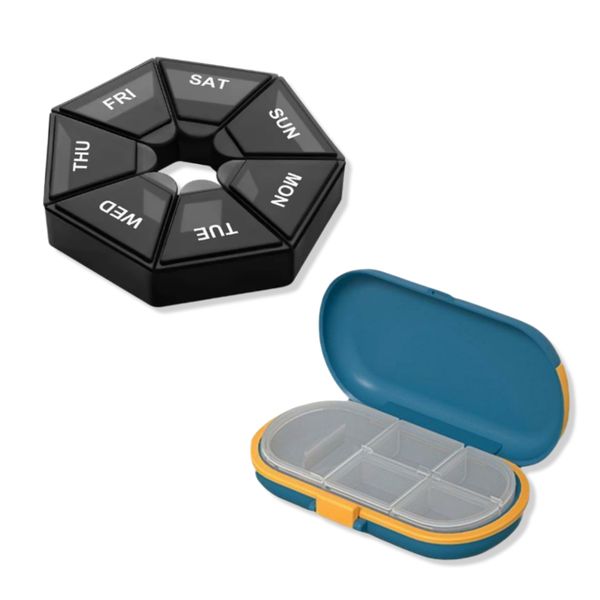 PillPod Cutter with 4 Slots + 7-Day Pill Box - Combo