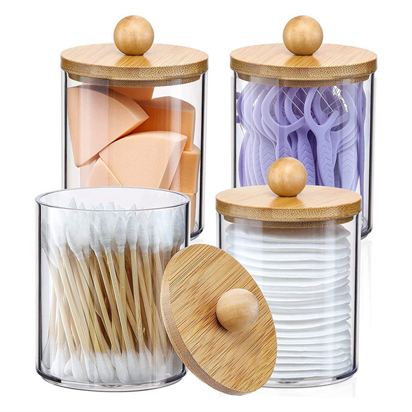 Qtip Holder, Bathroom Organizer Accessories for Cotton Ball,Floss