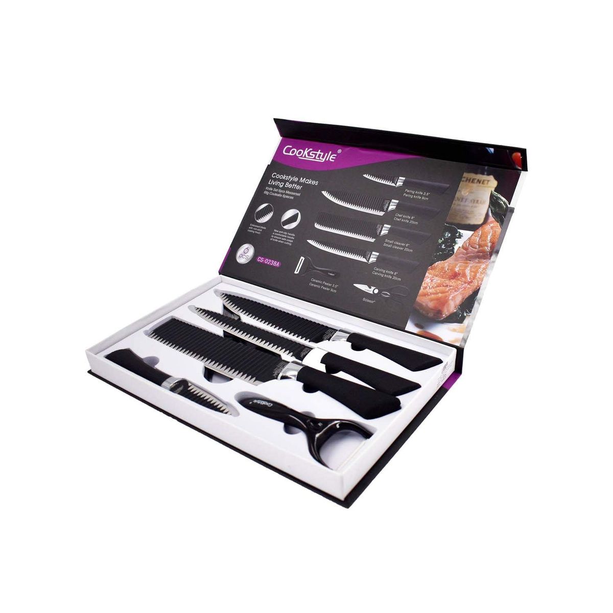 Cookstye 6 Piece Sharp Knives Shop Today. Get it Tomorrow!