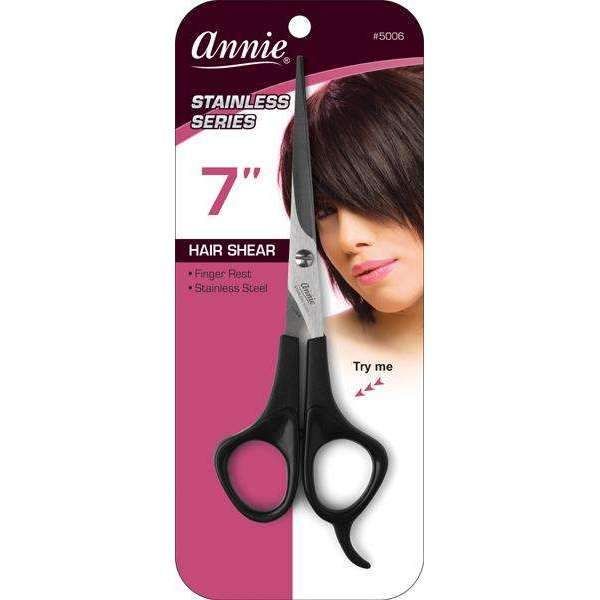 Ann05006 - Annie - Hair Shears 7" Black - 4 Pack