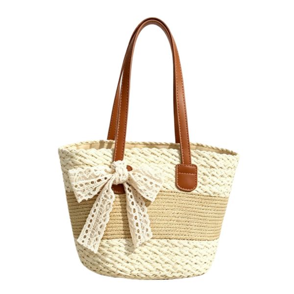 Straw Beach Tote Bag for Women