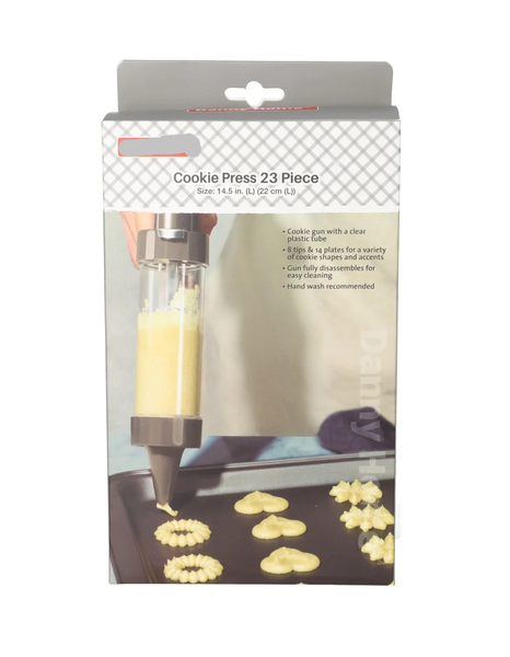 Jafar Cookie Press Gun Kit - Cake Making Decorating Set with Tip Nozzles