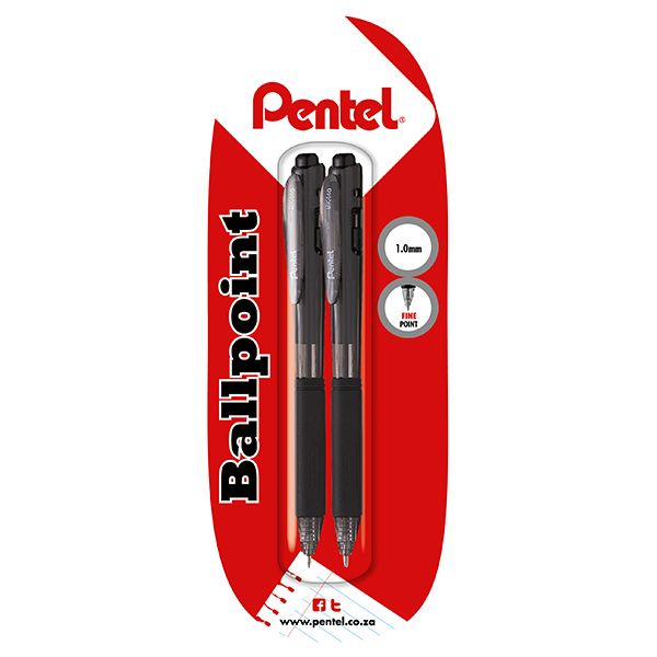 Pentel Triangular Ballpoint Pen 1.0mm Black