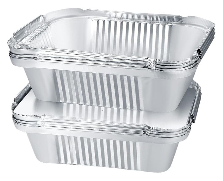 Grill Aluminium Trays, Aluminium Grill Trays, 600 ML Pack of 30