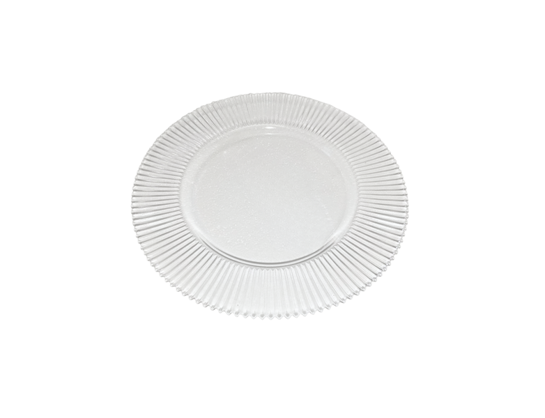 Clear Glass Diva Underplate - Pack of 12