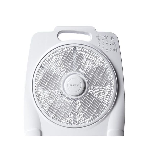 Sunburry 3 - Box Fan, 40w, 3 Speeds, Remote Control, White, Equation