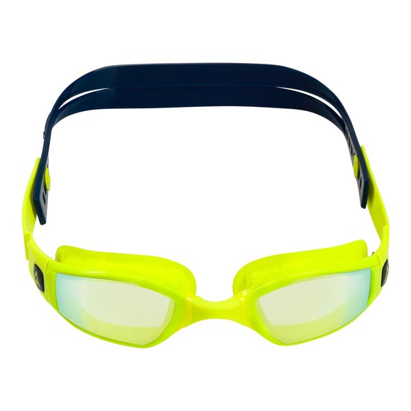 Aquasphere Ninja - Yellow Titanium Mirrored Lens - Yel/Blu Swimming Goggles