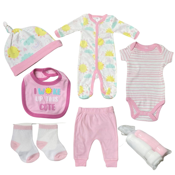 I Woke Up This Cute &amp; Sun Print 9 Piece Starter Set