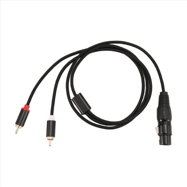 3 Pin XLR Female to Dual RCA Male Y Splitter Cable,Mixer Amplifier Audio C