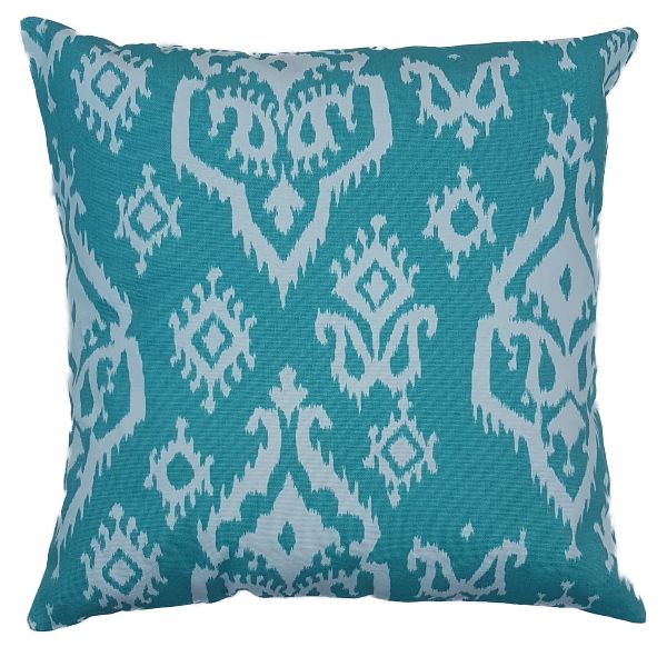 Pillow/Cushion Cover Ikat Blue white