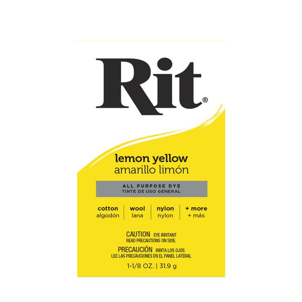 Rit All-Purpose Powder Dye - Lemon Yellow 31.9g
