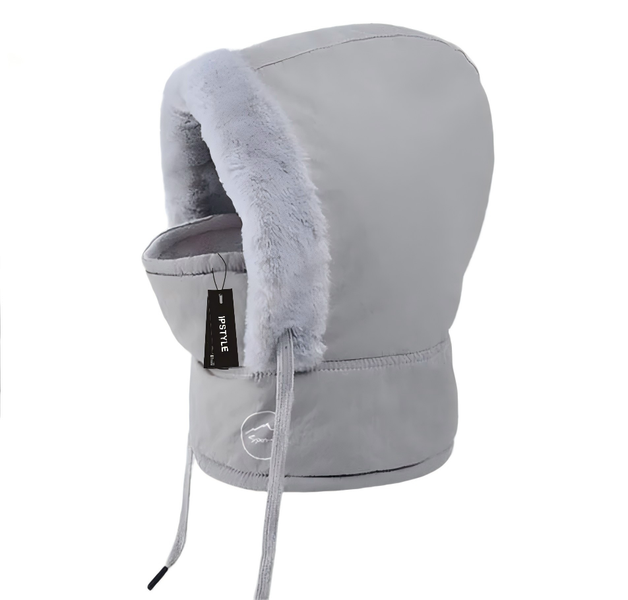 Winter Hat Windproof Face Mask Scarf Thermal Fleece Cold Weather Protection