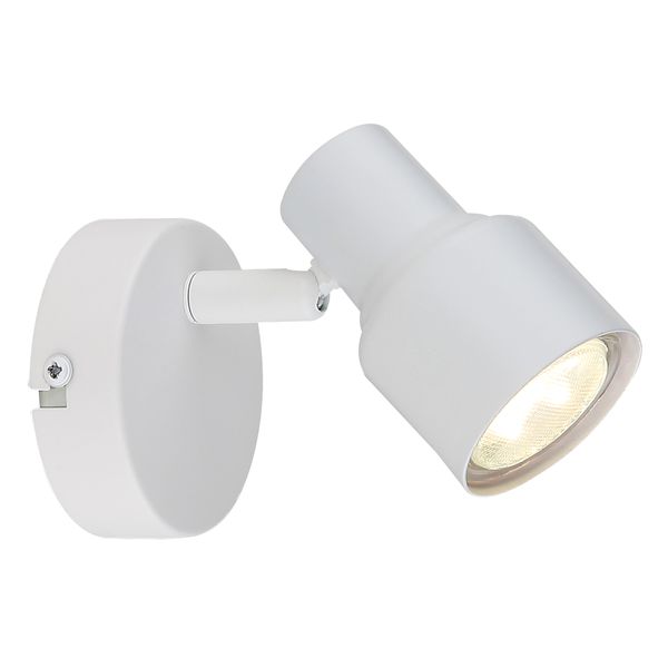 Bright Star 1-Light Spotlight in Matt White Finish - S421/1