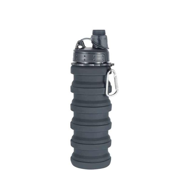 Boo 500ml Collapsible Silicone Travel Water Bottle