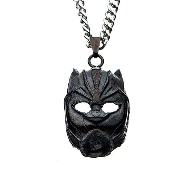 Panther Mask Wakanda King T'Challa Pendant Necklace,Retro Hero
