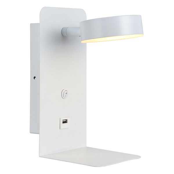 Eurolux - USB - LED - Wall Light - 120mm - White