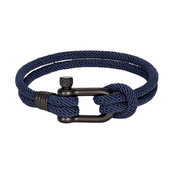 YALLI Men /Women Nylon Nautical Rope Bracelet Navy